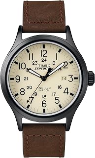 Timex Men's Expedition Scout 40mm Leather Strap Watch