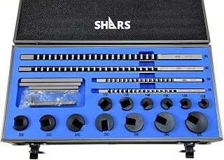 Shars No.70 Metric Precision Hss Keyway Broach 22 PCS Set 404-9627 R