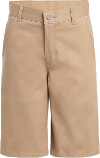 Nautica School Uniform Flat Front Stretch Twill Shorts - School Uniform Flat Front Stretch Twill Shorts - Boys