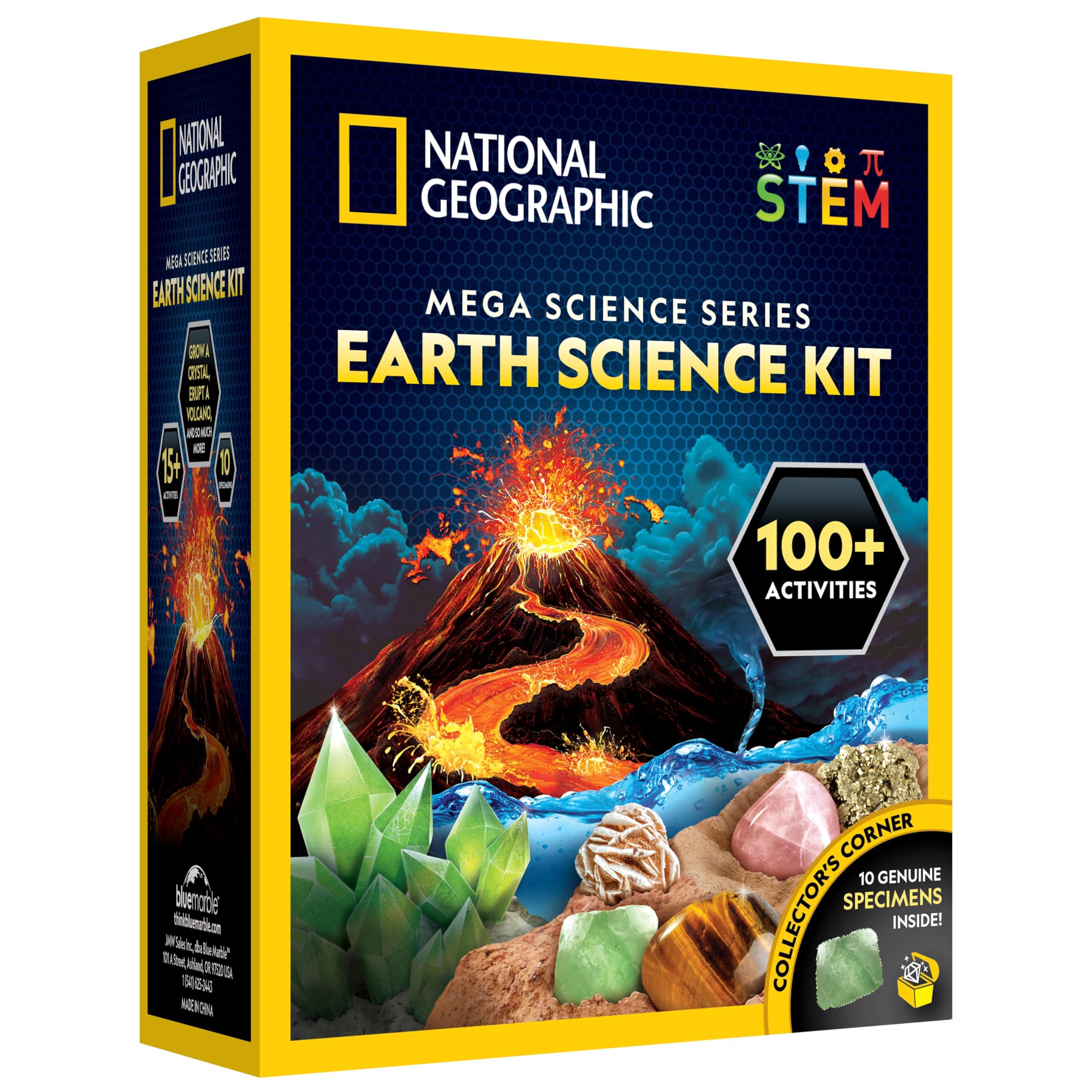 National Geographic Earth Science Kit with 100+ Activities for Kids 8-12 | Cryst