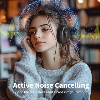 Rebocico Active Noise Cancelling Bluetooth Headphones