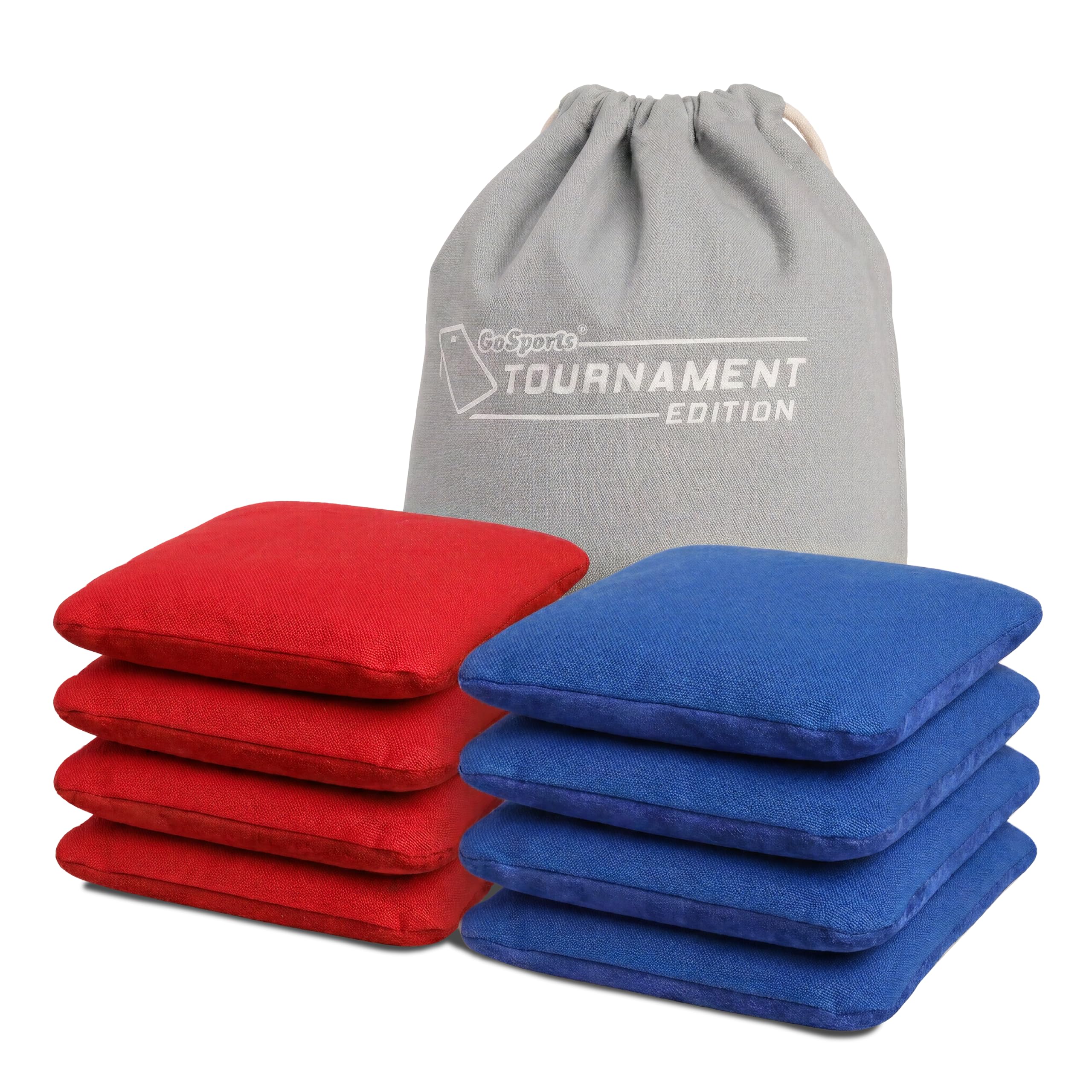 GoSports Dual Sided Cornhole Bean Bags - Slide and Stop Regulation Tournament Be