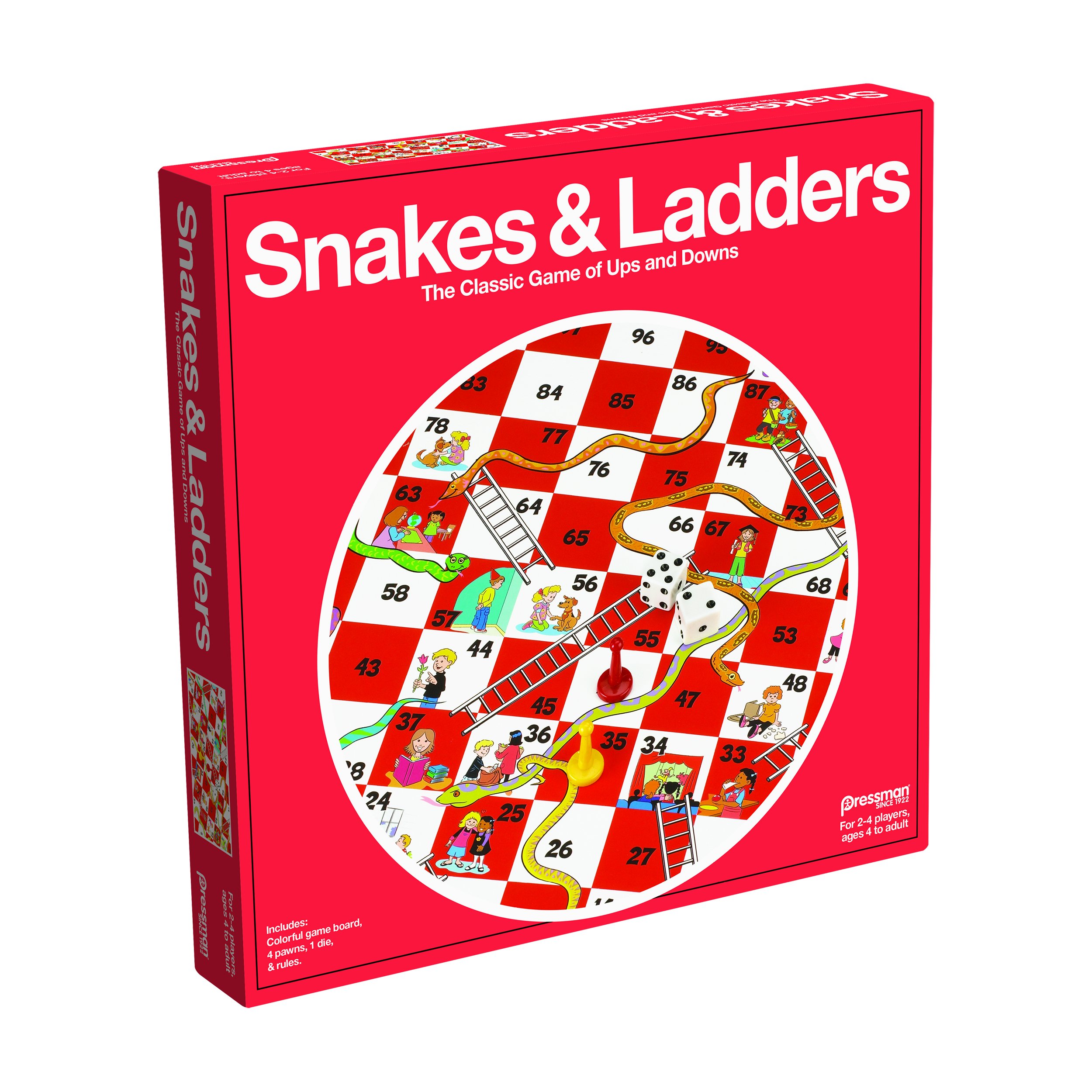 Pressman Toys Snakes & Ladders Game (2-4 Player)