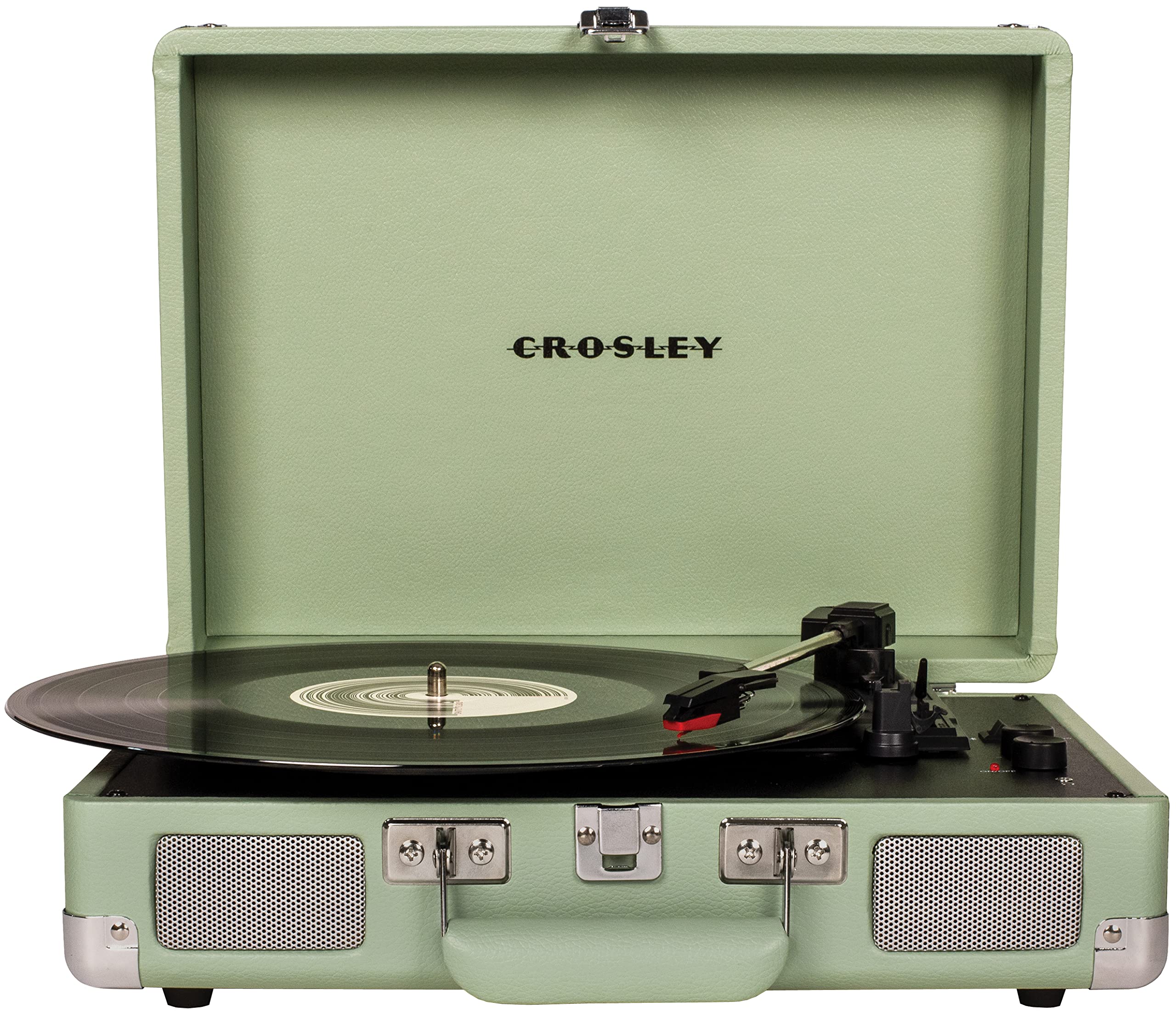 Crosley CR8005F-MT Cruiser Plus Record Player, Mint | 3-Speed Turntable, Bluetoo