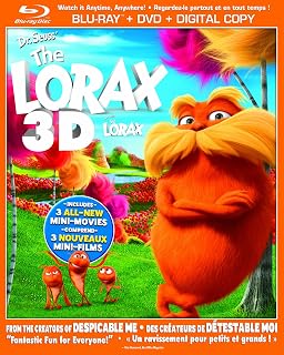 Dr. Seuss' The Lorax [Blu-ray 3D + Blu-ray + DVD + Digital Copy]