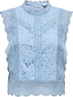 ONLY Onlkaro S/L Lace Top Wvn Women's Tank Top