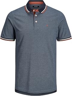 Jack & Jones Men's Jjepaulos Polo SS Noos Polo Shirt (Pack of 1)