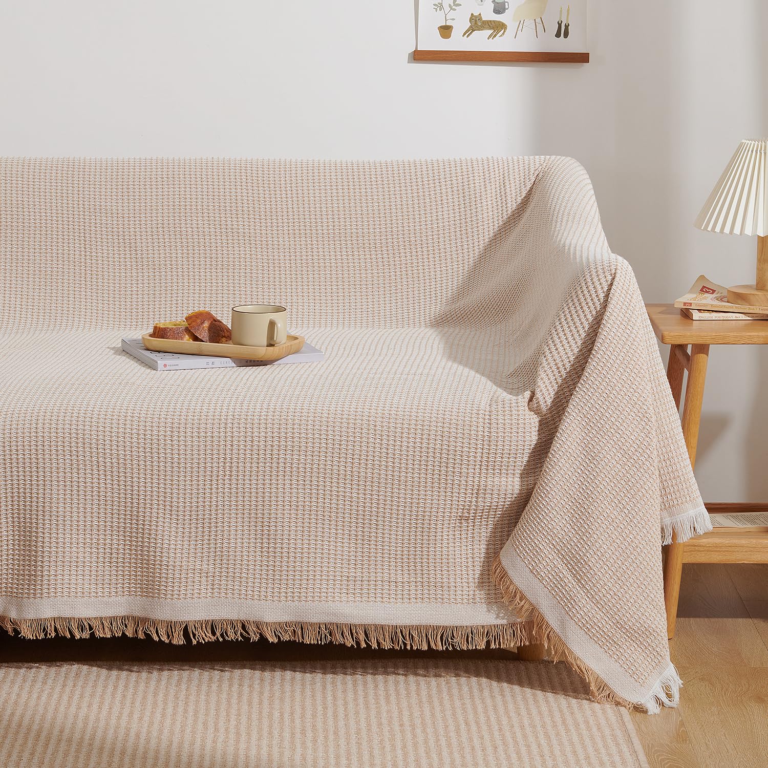 ATOKAZO Sofa Cover, Scandinavian Style, Multi-Cover, Sofa Cover, with or without