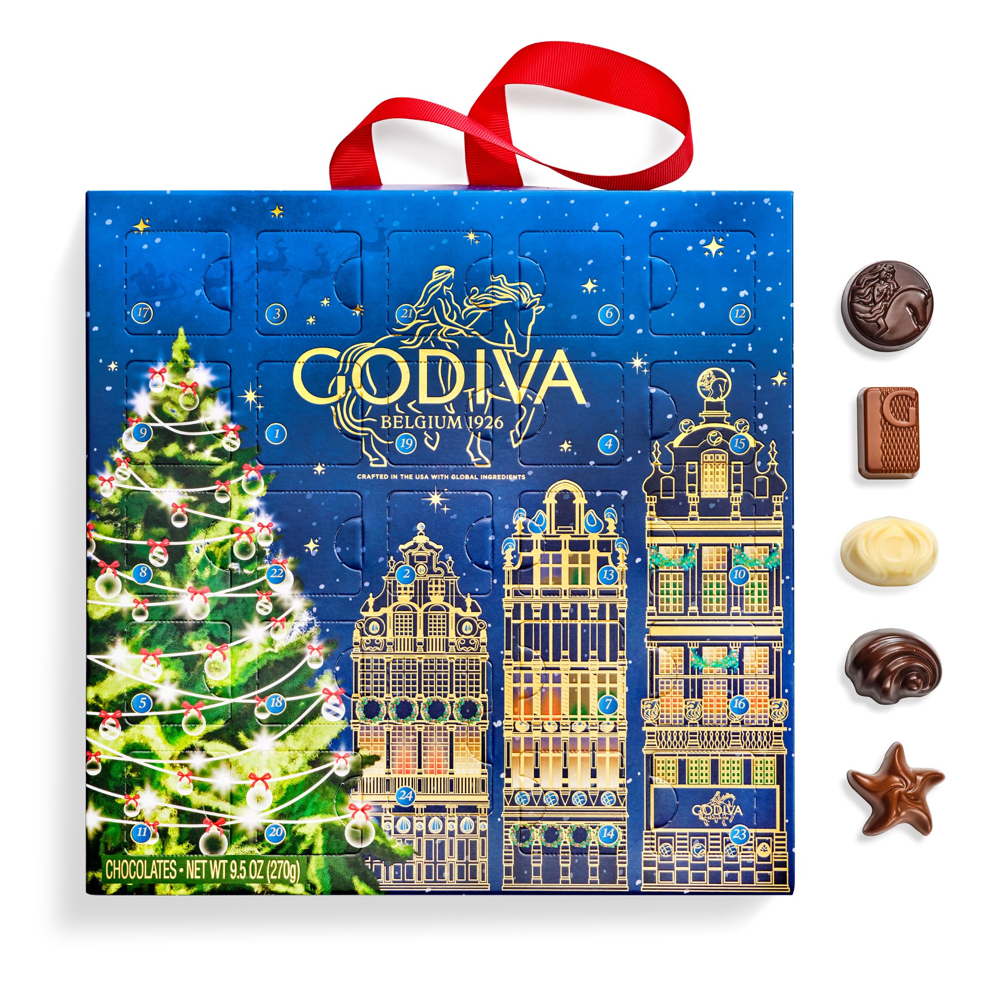 GODIVA Limited Edition Luxury Chocolate Advent Calendar 2026, 24 pc | 24-Pc Milk