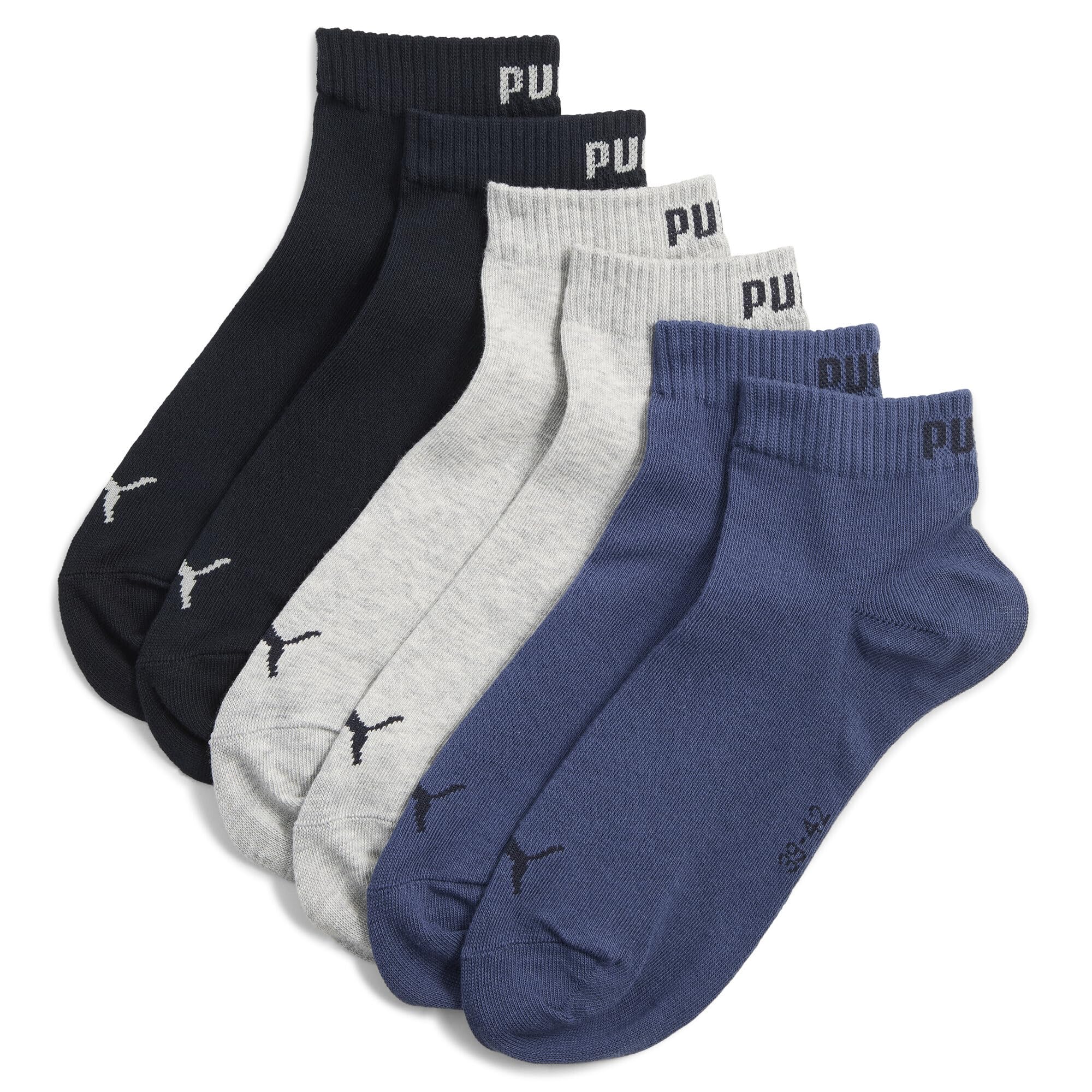 PUMA 3 Pairs Unisex 3/4 Length Socks