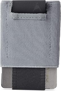 NOMATIC Minimalistic Wallet for Men and Women - Slim Wallet Fits In Front Pocket - Holds 4-15 Cards - Hidden Cash Holder and Key Holder Pocket (Gray)