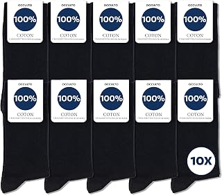 Occulto men's socks 100% cotton pack of 10-20 pairs (Model: Ingo)
