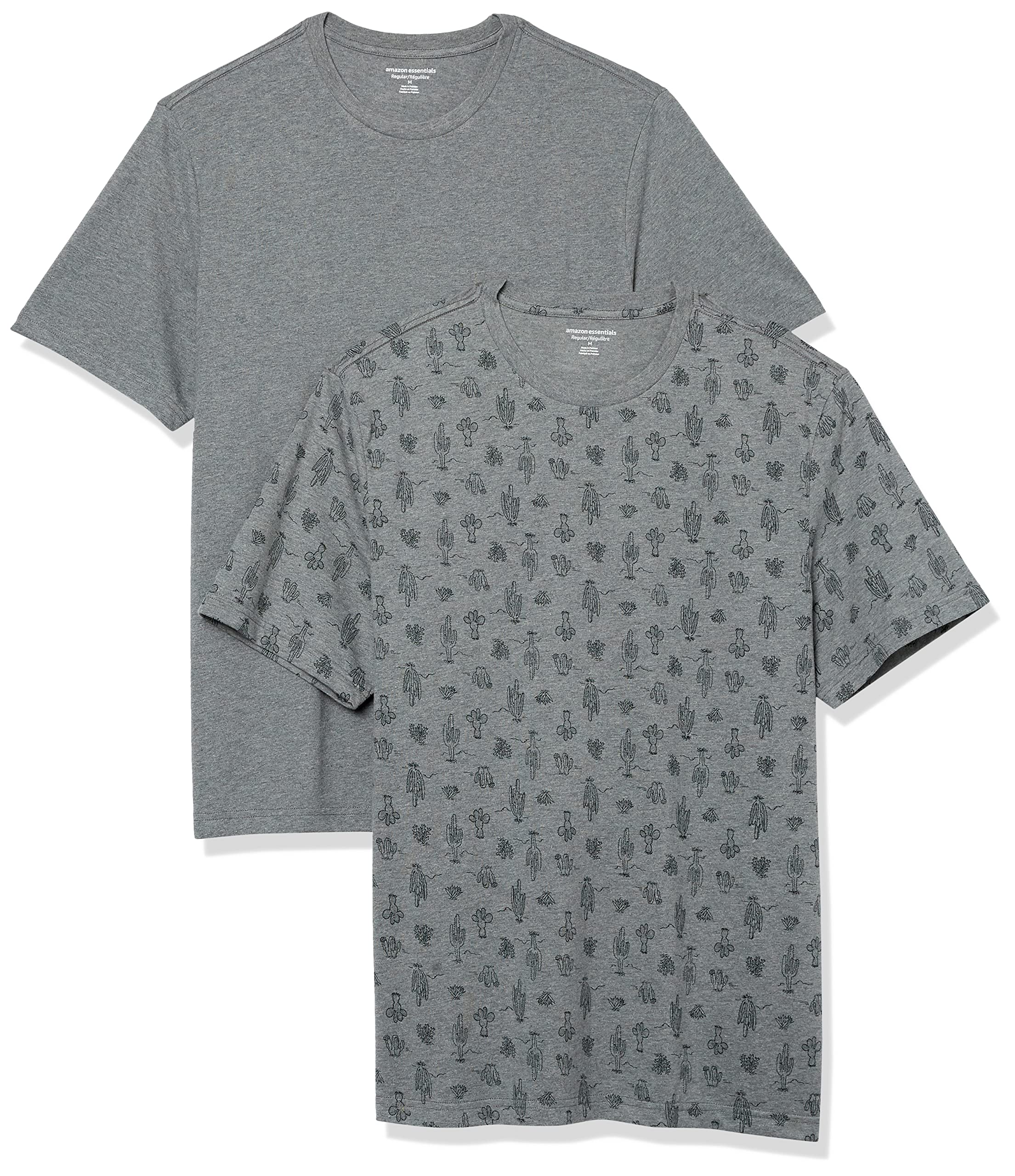 Amazon Essentials Herren T-Shirt mit kurzen Ärmeln und Rundhalsausschnitt in sch