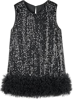 Miipat Girls Velvet Sequins Dresses Girls Dress Princess Dress for Wedding Birthday Party