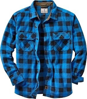 Legendary Whitetails Men's Long Sleeve Fleece Button Up Shirt Casual Fit Thick Heavyweight Long Sleeve Fleece Button Up Shirt Casual Fit Thick Heavyweight (Pack of 1)