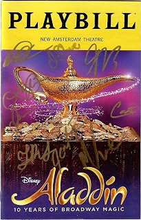 ALADDIN AUTOGRAPHED 2025 NYC PLAYBILL+COA AWESOME