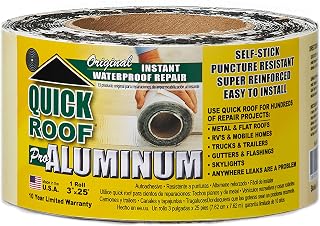 Cofair QR325 Quick Roof Pro Aluminum Waterproof Repair Tape - 3" x 25' | Roofing Supplies, Tapes, Repair Tapes, Waterproof Tapes, 3 in x 25 ft, W X 25 ft