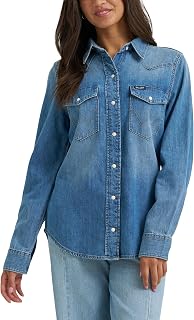 Wrangler Long Sleeve Western Snap Shirt Women's Long Sleeve Snap Shirt (Pack of 1)