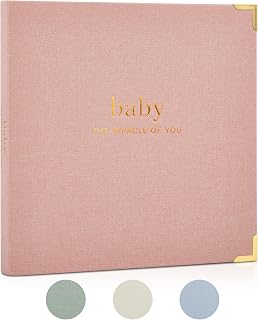 Keepsake Baby Memory Book for Boys and Girls - Timeless First 5 Year Book | Neutral Journal Scrapbook or Photo Album - Record a Baby Milestone for Every Event from Birth to Age 5