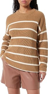 ONLY Onlpernille LS Stripe O-Neck Knt Noos Women's Knitted Sweater