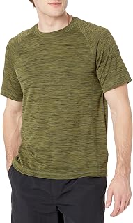 Amazon Essentials Men's Slim-Fit Swim Shirt, Short Sleeve, Quick Dry, UPF 50