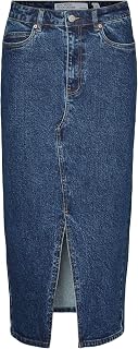 VERO MODA VMVERI Denim Skirt High Waist Midi Skirt