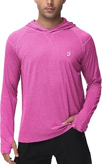 Roadbox Men's UPF 50+ Fishing Shirts, Long Sleeve UV Sun Protection Hoodie