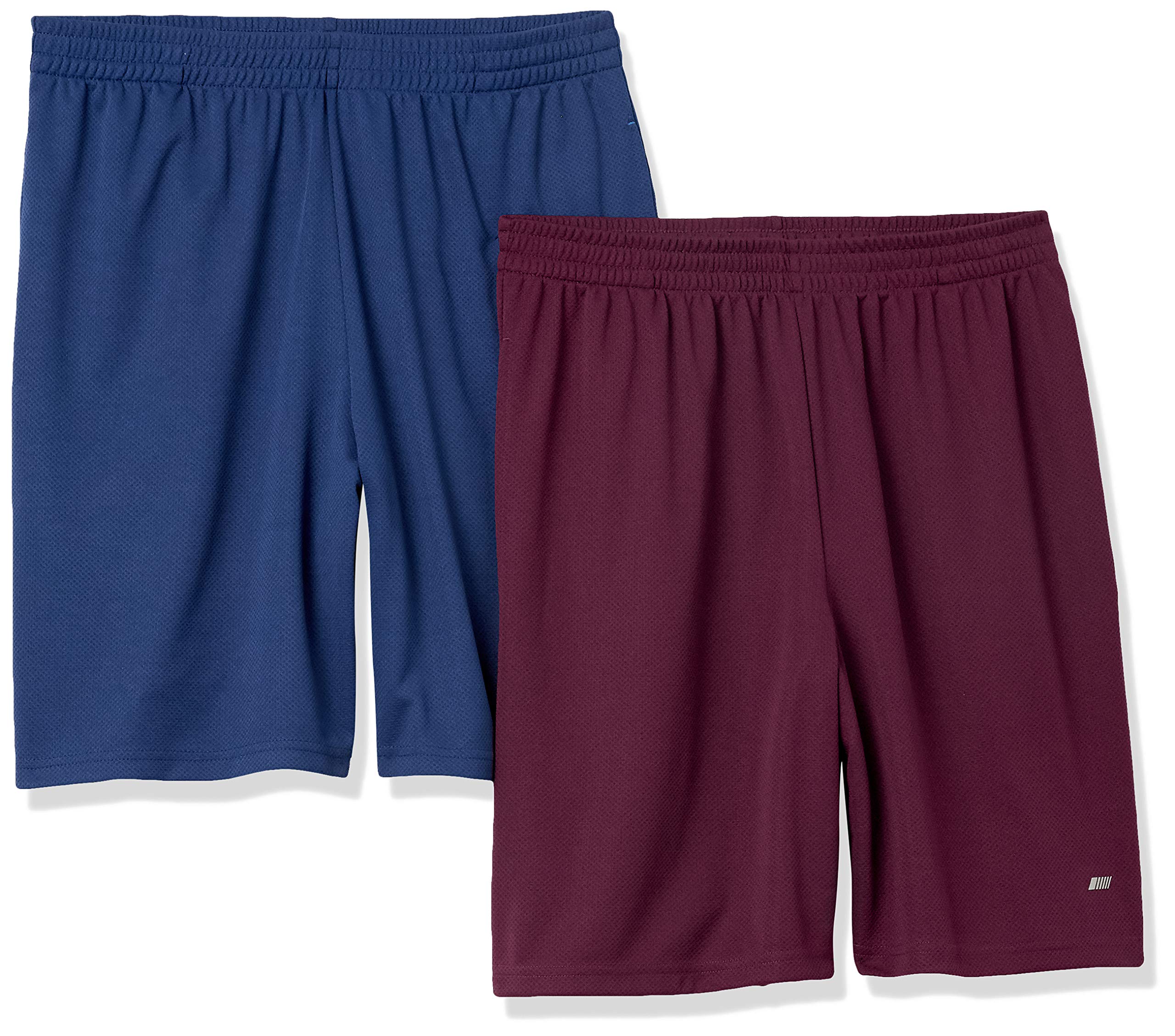 Amazon Essentials Men's Athletic Basketball Gym Shorts, Breathable Moisture Wick