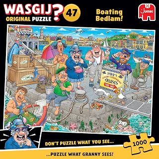 Wasgij Original 47 - Boating Bedlam - 1000 Piece Adults Jigsaw Puzzle | Challenging, Brainteasing, Funny 1000 Pc Adult Puzzle - Large FSC Certified Jigsaw - Birthday & Christmas Gift - 68 x 49 cm