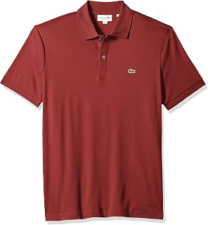 Lacoste Men's Short Sleeve Pima Jersey Interlock Regular Fit Polo Shirt