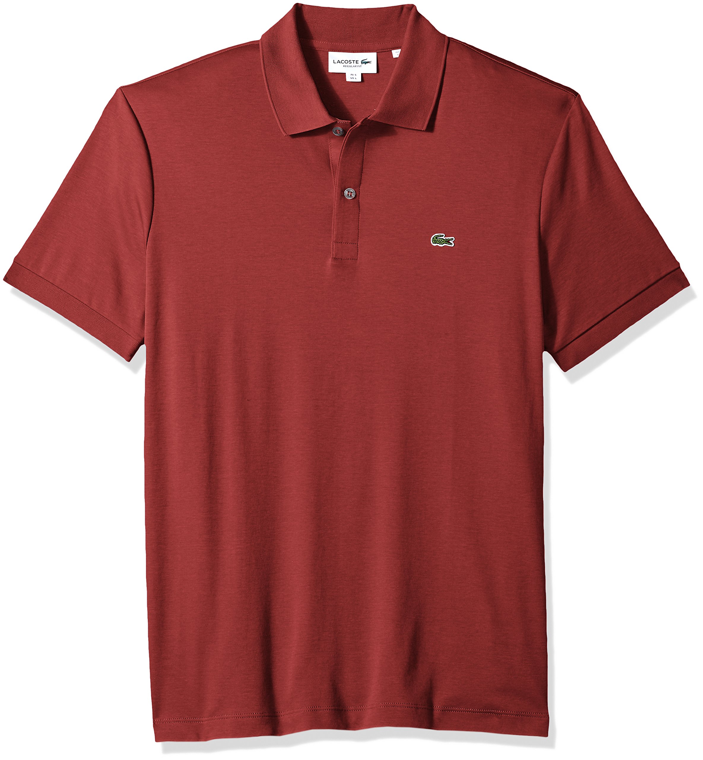 Lacoste Men's Short Sleeve Pima Jersey Interlock Regular Fit Polo Shirt