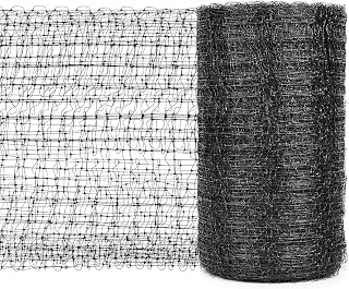 Bird Netting for Garden 7 x 100 Feet, Black Garden Protection Netting Heavy Duty Wire Mesh Net Barrier, Protect Plants Fruits Trees from Rodents Birds Deer Poultry Reusable Animal Fencing (1)