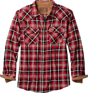 Legendary Whitetails Men's Shotgun Western Flannel Shirt with Button Down (Pack of 1)