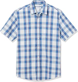 Amazon Essentials Men's Short-Sleeve Casual Poplin Shirt