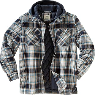 Legendary Whitetails Men's Flannel Shirt Jacket Plaid Hooded Shacket Shirt Jacket (pack of 1)