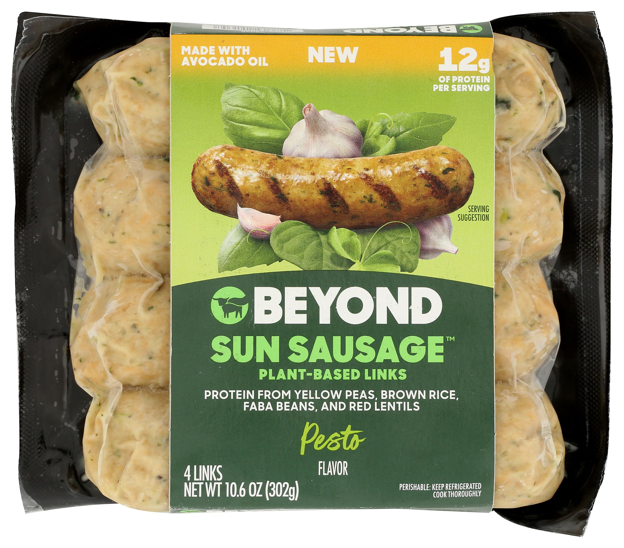 Beyond Meat, Sausage Sun Pesto Beyond, 10.6 Ounce