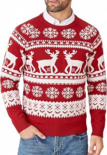 COOFANDY Men's Sweater Knitted Pullover Round Neck Slim Jumpers for Men Casual Pullover Work Long Sleeve Sweatshirt
