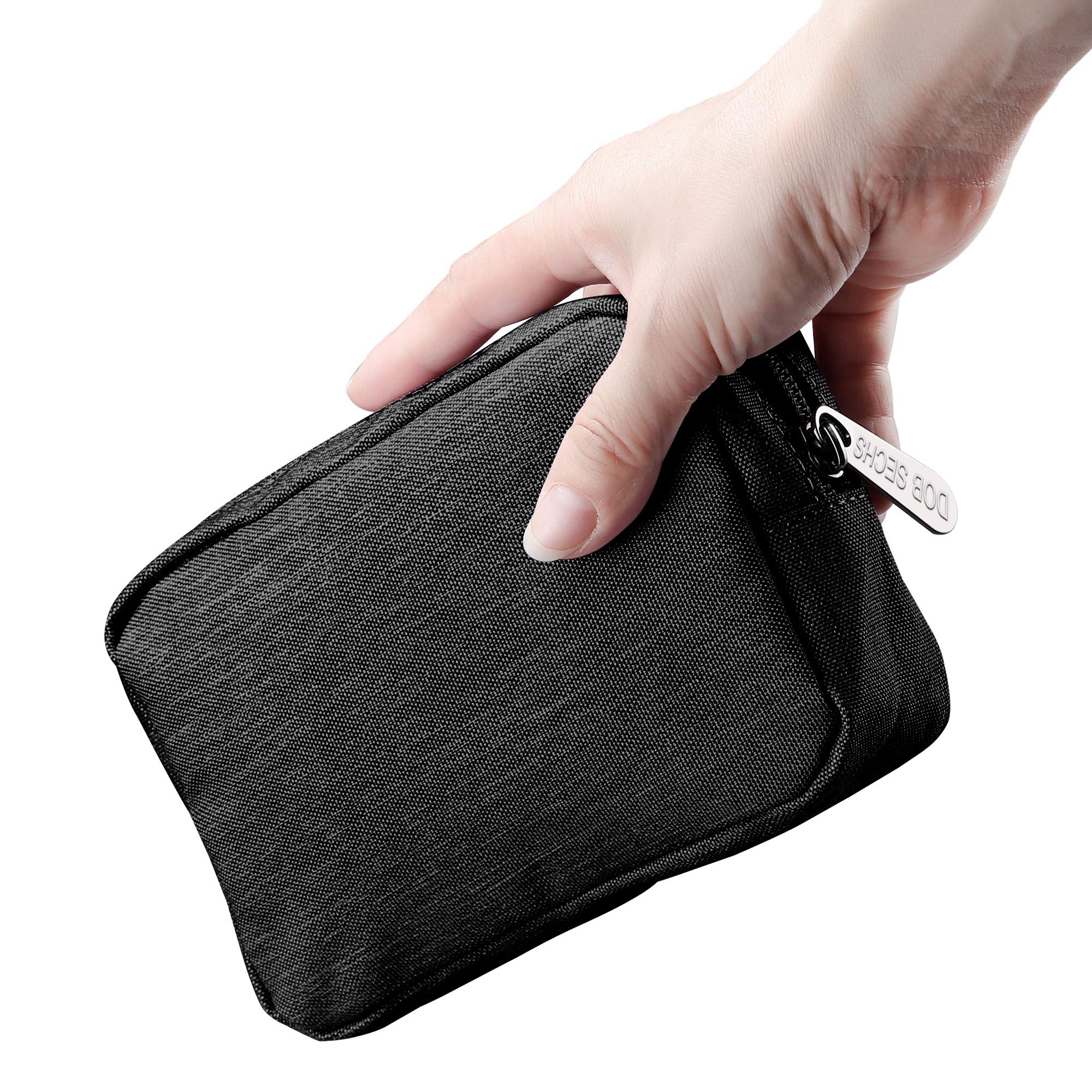 DOB SECHS Waterproof Canvas Mini Travel Makeup Carrying Case Wash Bags Cosmetic 