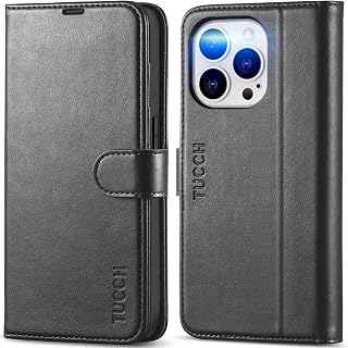 TUCCH Mobile Phone Case for iPhone 14 Pro Case 2022 (6.1 Inch), Black