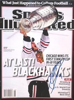 Toews, Jonathan 6/21/10 autographed magazine