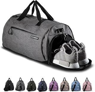 Fitgriff® Gym Bag for Men & Women with Shoe & Wet Compartment - Duffle Bag for Travel, Sports, Fitness & Workout