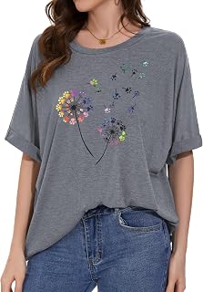 Women's Oversized Crew Neck Short Sleeve T-Shirt