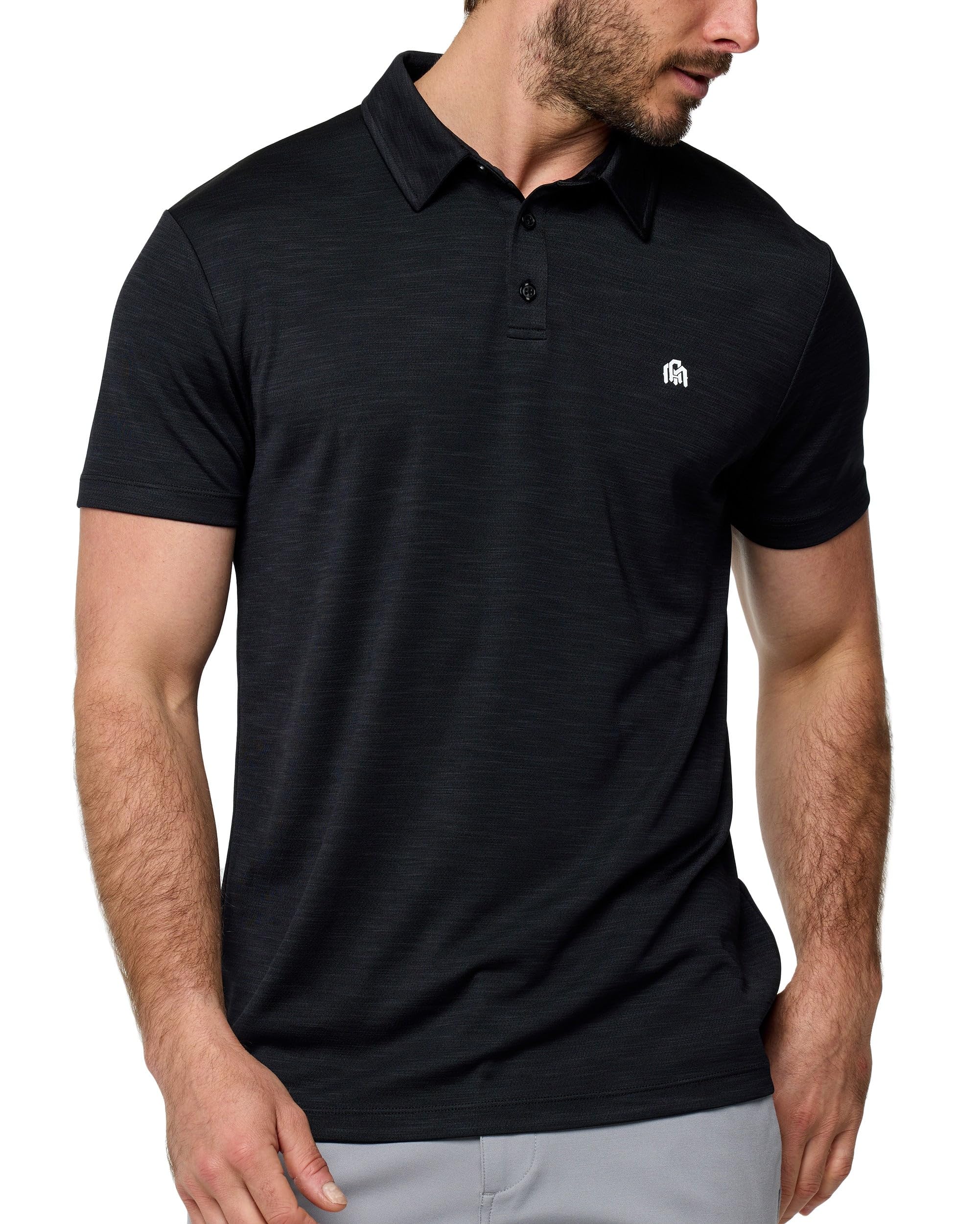 INTO THE AM Indigo Performance Dri Fit Polo Shirts for Men S-4XL - Tactical Quic