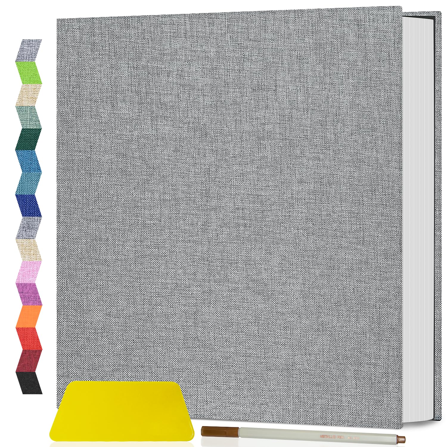 Popotop Photo Album Self Adhesive Scrapbook Album for 4x6 5x7 8x10 Pictures DIY 