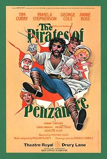 Tim Curry "PIRATES OF PENZANCE" Annie Ross/Pamela Stephenson/George Cole/Bonnie Langford/Gilbert and Sullivan 1982 London Advertising Flyer