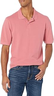 Amazon Essentials Men's Classic Fit Cotton Pique Short Sleeve Polo Shirt (Available in Plus Size)