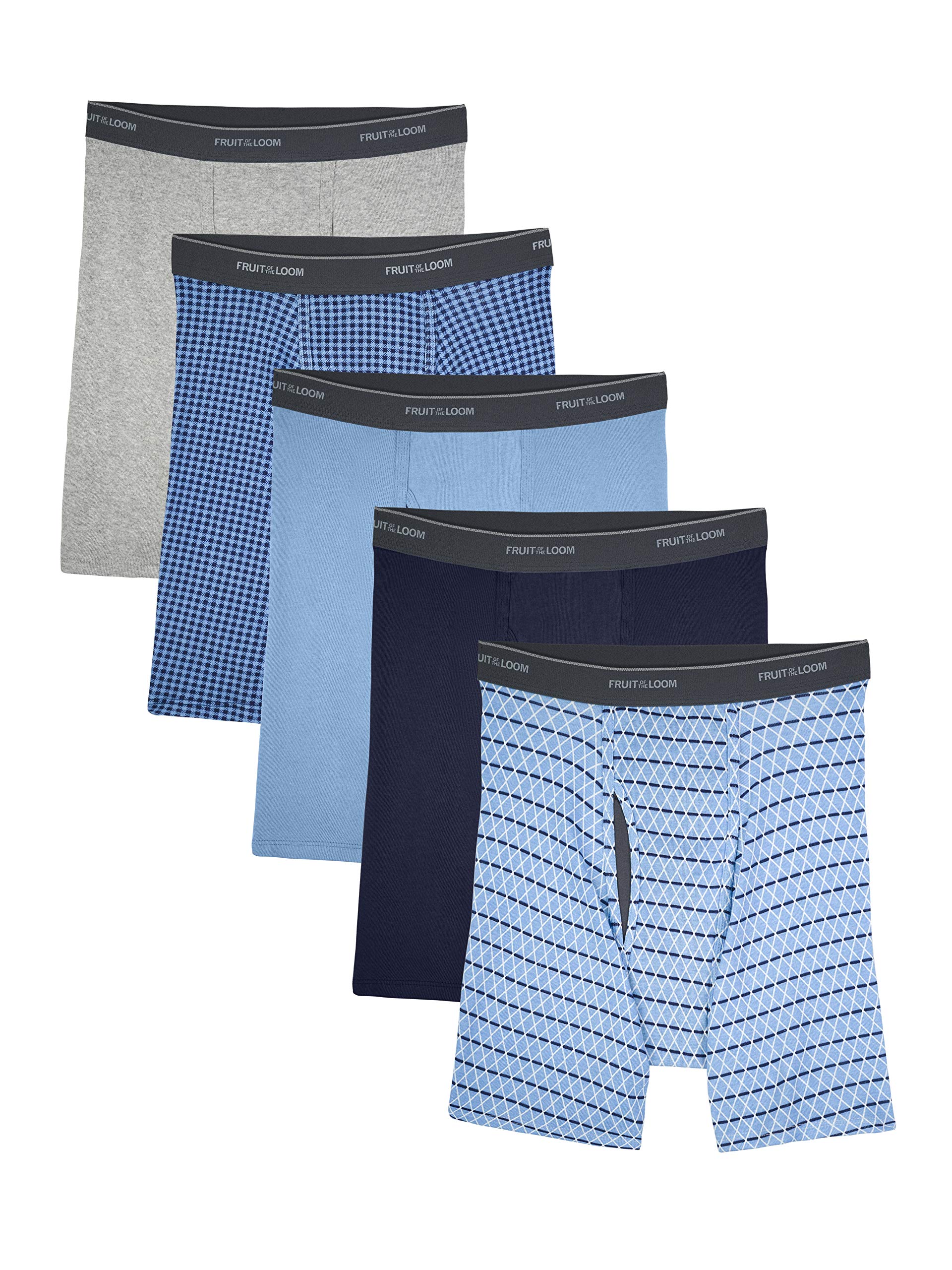 Fruit of the Loom Men's Coolzone Boxer Briefs Underwear, black, Einheitsgröße Gr