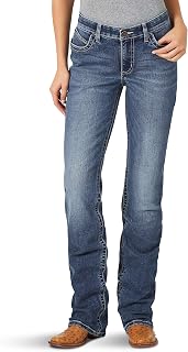 Wrangler Women's Willow Mid Rise Performance Waist Boot Cut Ultimate Riding Jean