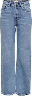 ONLY - Onljuicy HW Wide Leg Rea365 Noos, Unisex Wide Leg Jeans - Adult