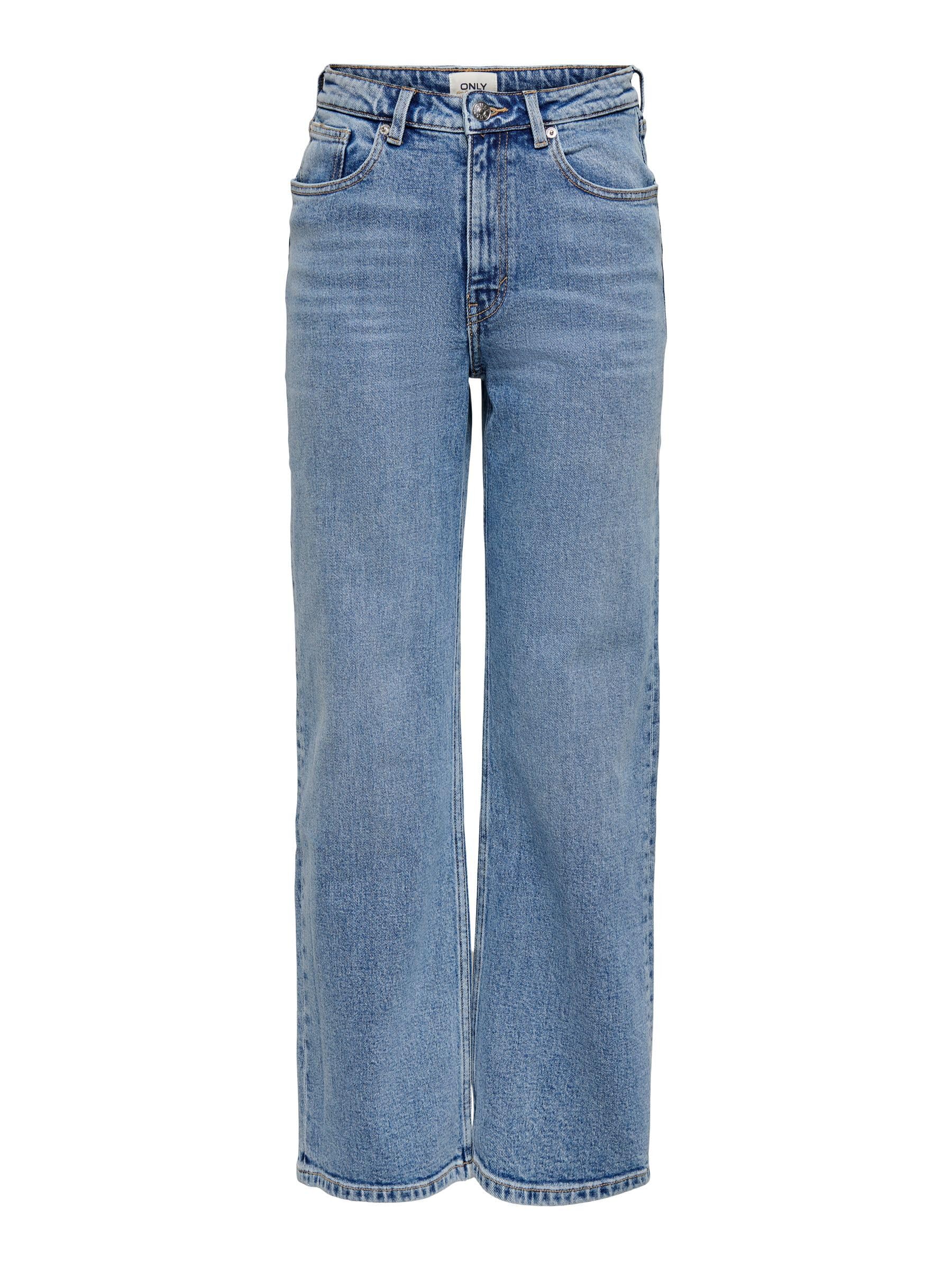 ONLY - Onljuicy HW Wide Leg Rea365 Noos, Unisex Wide Leg Jeans - Adult